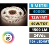 Strisce Led-Selezionato da Mazzolaluce Striscia led 230vac 12w-mt 4000k bobina 5mt ip65 cri80