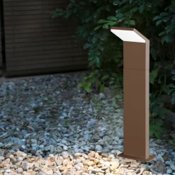 Lampioni Da Giardino-Ideal Lux Style pt h050 4000k lampione da giardino marrone