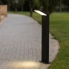 Lampioni Da Giardino-Ideal Lux Style pt h050 3000k ideal ux lampioncino nero per giardino moderno