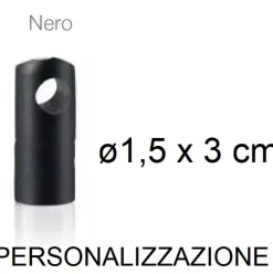 Accessori-Ideal Lux Supporto singolo reggicavo sospensione nero