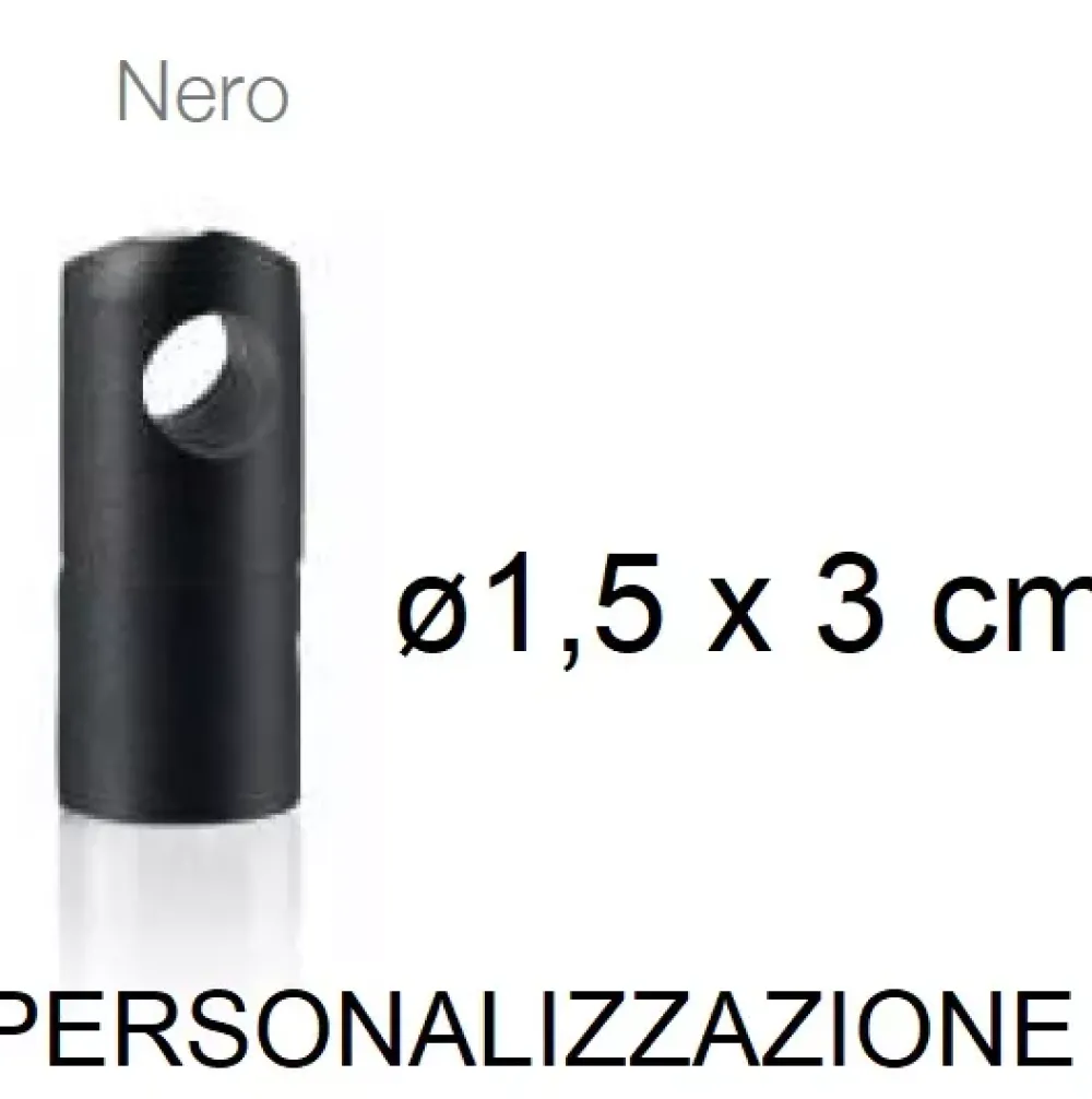 Accessori-Ideal Lux Supporto singolo reggicavo sospensione nero