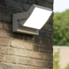 Applique Da Esterno-Ideal Lux Swipe ap applique da esterno orientabile 20w 3000k grigio chiaro