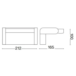 Applique Da Esterno-Ideal Lux Swipe ap applique da esterno ip54 marrone orientabile led 3000k