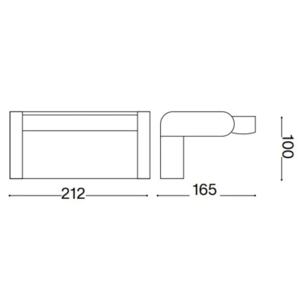 Applique Da Esterno-Ideal Lux Swipe ap applique da esterno ip54 marrone orientabile led 3000k