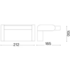 Applique Da Esterno-Ideal Lux Swipe ap sensor applique da esterno led 3000k bianco con sensore
