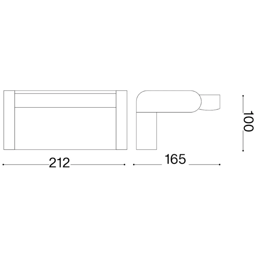Applique Da Esterno-Ideal Lux Swipe ap sensor applique da esterno led 3000k bianco con sensore