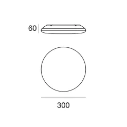 Plafoniere Da Esterno-Linea Light Switch plafoniera led da esterno ip54 30cm