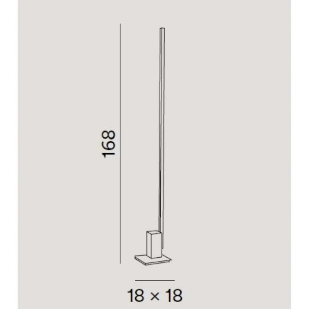 Lampade Da Terra-Perenz Illuminazione Syncro perenz piantana moderna lampada da terra nera led