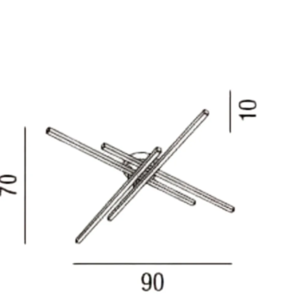 Plafoniere Moderne-Perenz Illuminazione Syncro plafoniera led 58w cct moderna