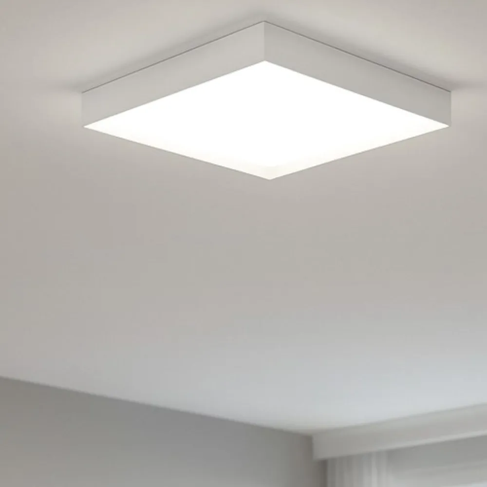 Plafoniere Moderne-Linea Light Tara plafoniera led 26w 3000k bianca quadrata