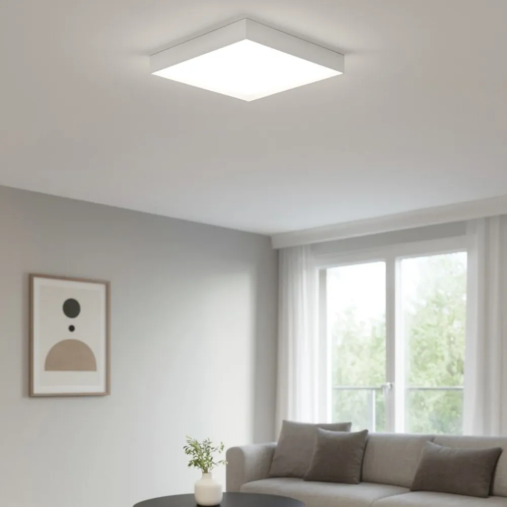 Plafoniere Moderne-Linea Light Tara plafoniera led 26w 3000k bianca quadrata
