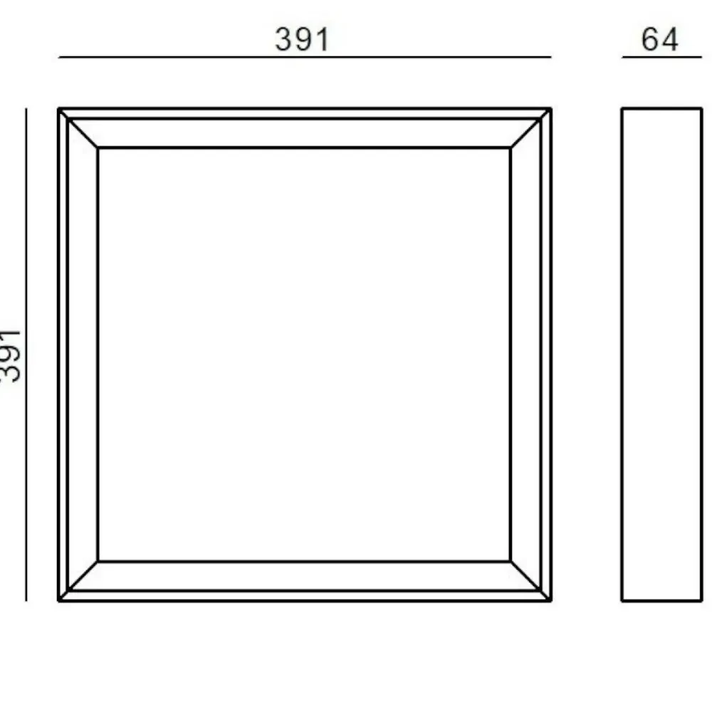 Plafoniere Moderne-Linea Light Tara plafoniera led 26w 3000k bianca quadrata