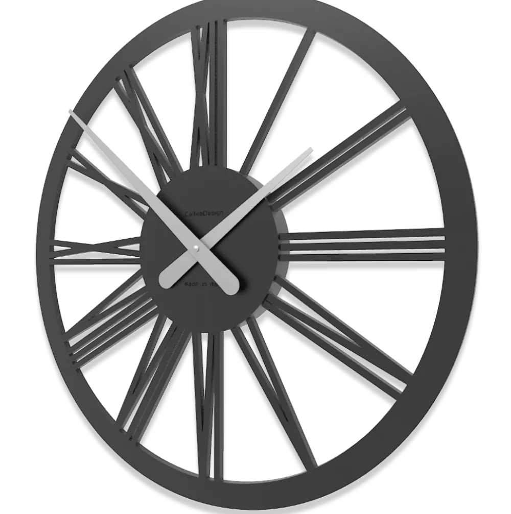 Orologi Da Parete Moderni-Selezionato da Mazzolaluce Tarquinio nero orologio da parete 45 numeri romani in legno
