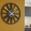Orologi Da Parete Moderni-Selezionato da Mazzolaluce Tarquinio orologio da parete 45 numeri romani grigio quarzo in legno