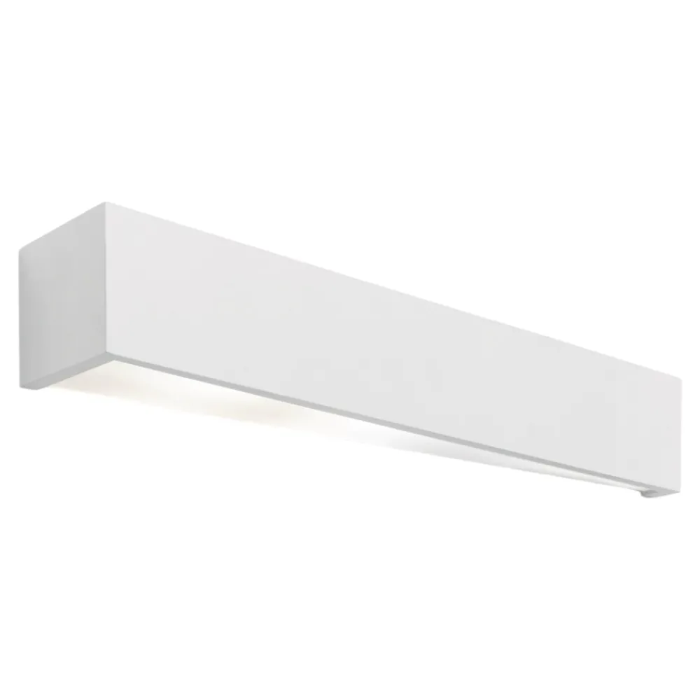 Applique Da Parete-Sforzin Illuminazione Teos sforzin applique in gesso bianca luce moderna squadrata