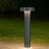 Lampioni Da Giardino-Ideal Lux Tesla pt4 h60 lampe lampione da giardino antracite