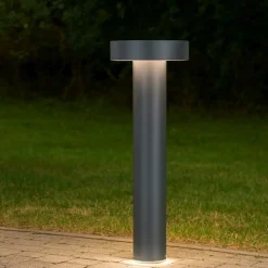 Lampioni Da Giardino-Ideal Lux Tesla pt4 h60 lampe lampione da giardino antracite