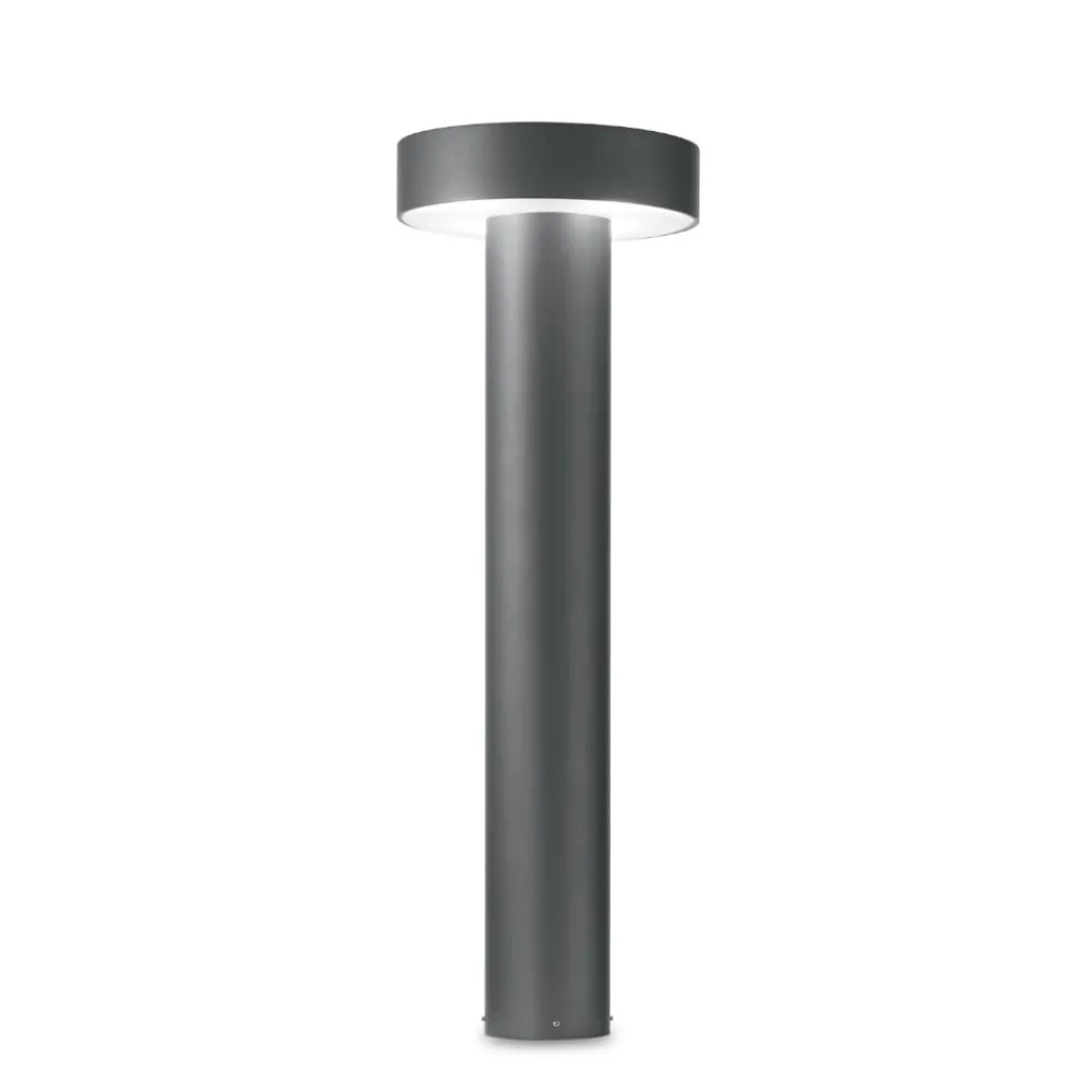 Lampioni Da Giardino-Ideal Lux Tesla pt4 h60 lampe lampione da giardino antracite