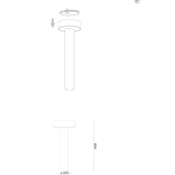 Lampioni Da Giardino-Ideal Lux Tesla pt4 h80 lampione da giardino 80cm bianco design ip44
