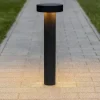 Lampioni Da Giardino-Ideal Lux Tesla pt4 h60 lampione nero da esterno ip44 circolare