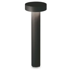 Lampioni Da Giardino-Ideal Lux Tesla pt4 h60 lampione nero da esterno ip44 circolare