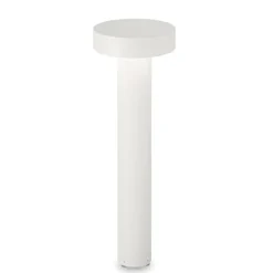 Lampioni Da Giardino-Ideal Lux Tesla pt4 h60 lampioncino da giardino bianco