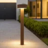 Lampioni Da Giardino-Ideal Lux Tesla pt4 h80 lampione da esterno giardino ip44 marrone moderno