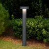 Lampioni Da Giardino-Ideal Lux Tesla pt4 h80 paletto da giardino 80cm antracite ip44