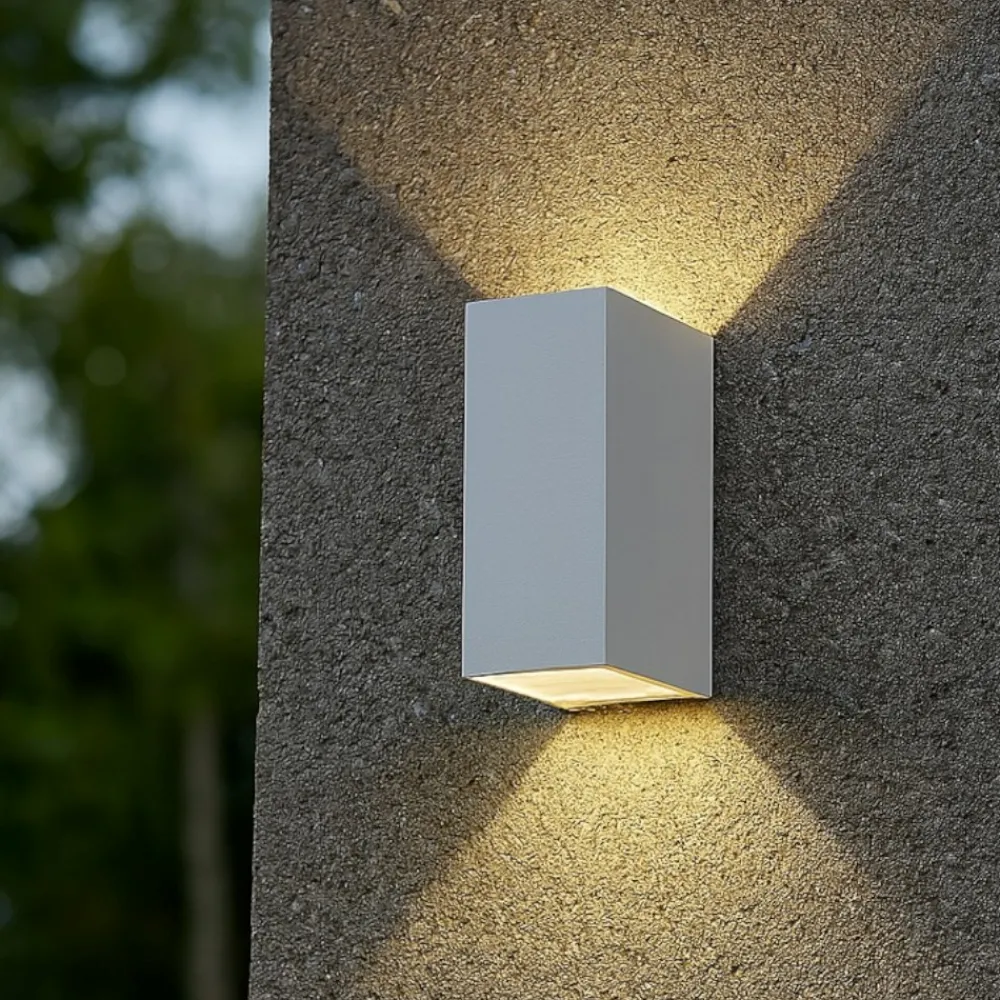 Applique Da Esterno-Ideal Lux Tetris-2 ap2 applique da esterno bianco piatto ip44