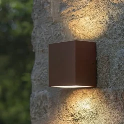 Applique Da Esterno-Ideal Lux Tetris-1 ap1 applique per esterno balcone ip44 marrone