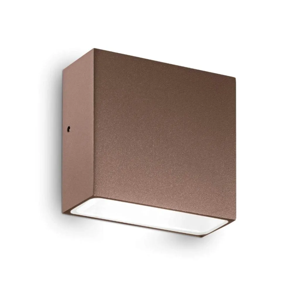 Applique Da Esterno-Ideal Lux Tetris-1 ap1 applique per esterno balcone ip44 marrone