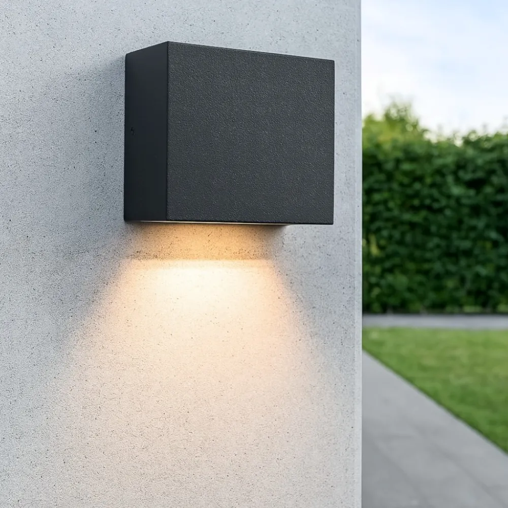 Applique Da Esterno-Ideal Lux Tetris-1 ap1 applique per esterno nero ip44