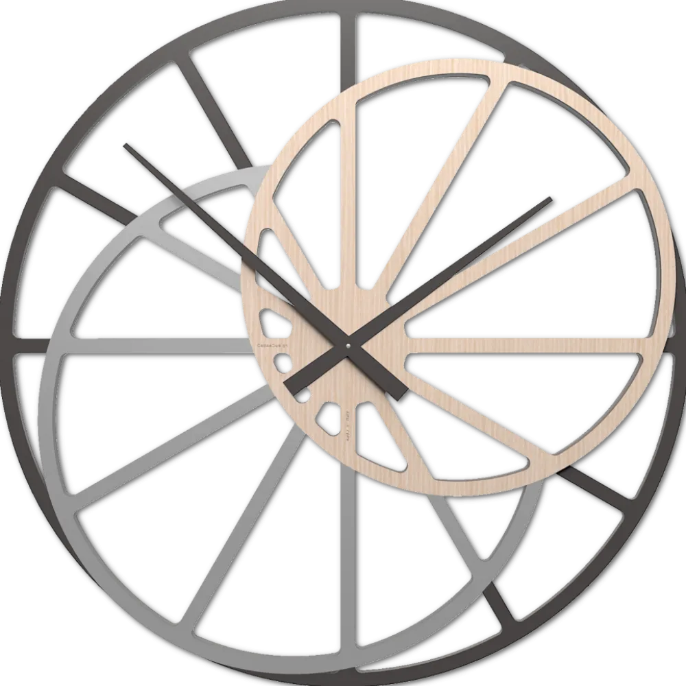 Orologi Da Parete Moderni-Selezionato da Mazzolaluce Theresa grande orologio 95cm moderno da muro rovere decape'