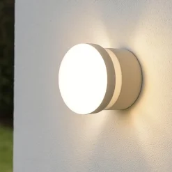Applique Da Esterno-Ideal Lux Toffee ap applique da esterno bianca led ip65