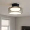 Plafoniere Moderne-Ideal Lux Topico pl d25 plafoniera led 3000k con vetro fume