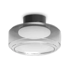 Plafoniere Moderne-Ideal Lux Topico pl d25 plafoniera led 3000k con vetro fume