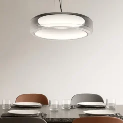 Lampadari Moderni-Ideal Lux Topico sp d45 lampadario moderno veetro led