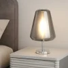 Abat Jour-Top Light Toplight abat-jour da comodino vetro fume moderna