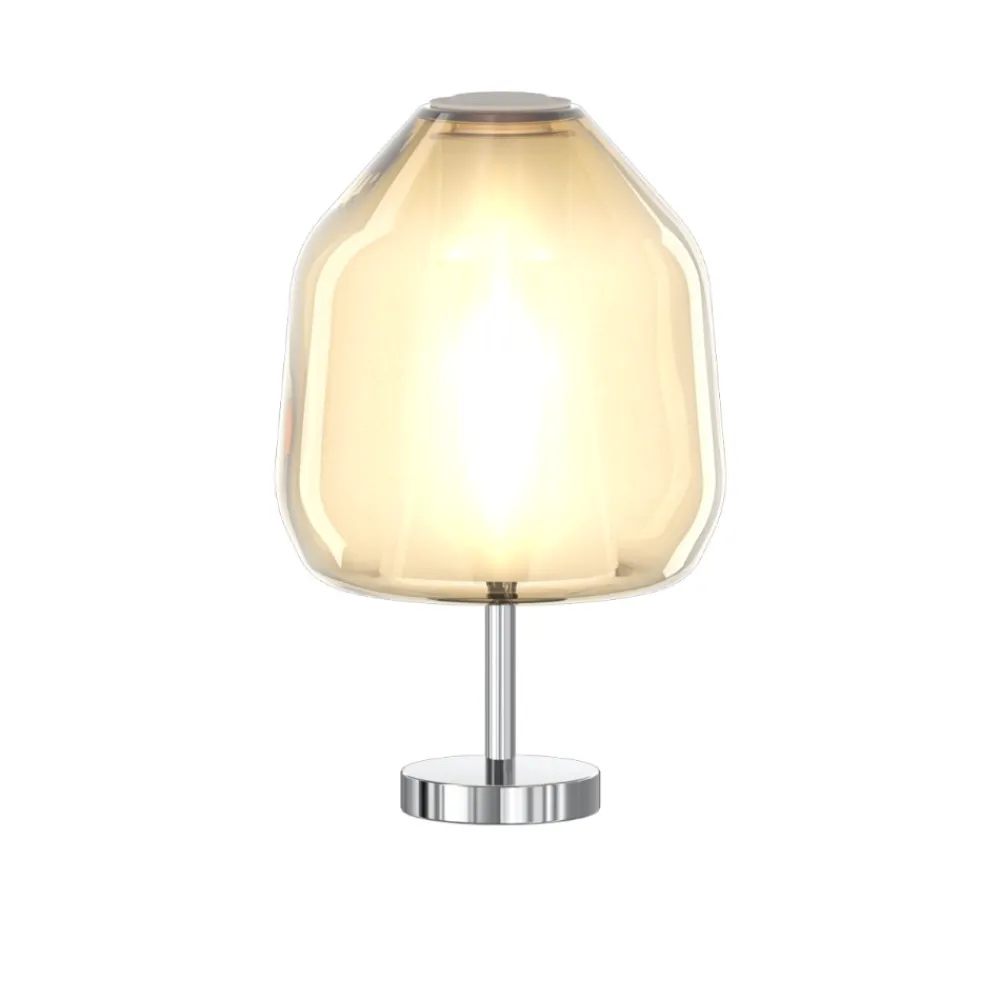 Abat Jour-Top Light abat-jour per camera da letto moderna vetro ambra