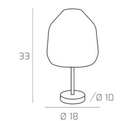 Abat Jour-Top Light abat-jour per camera da letto moderna vetro ambra