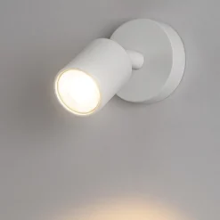 Applique Da Parete-Top Light applique con spot orientabile da parete bianco