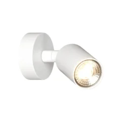 Applique Da Parete-Top Light applique con spot orientabile da parete bianco