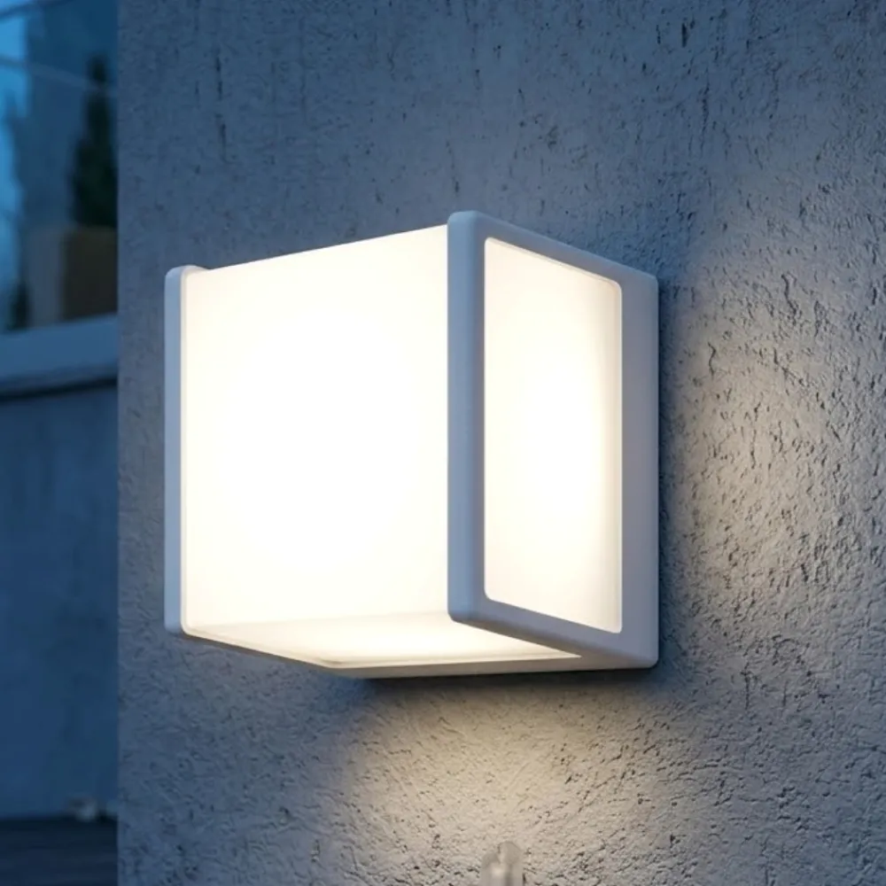 Applique Da Esterno-Top Light applique da esterno moderna dubai bianca ip54