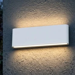 Applique Da Esterno-Top Light applique da esterno lima bianca led biemissione 20w cct