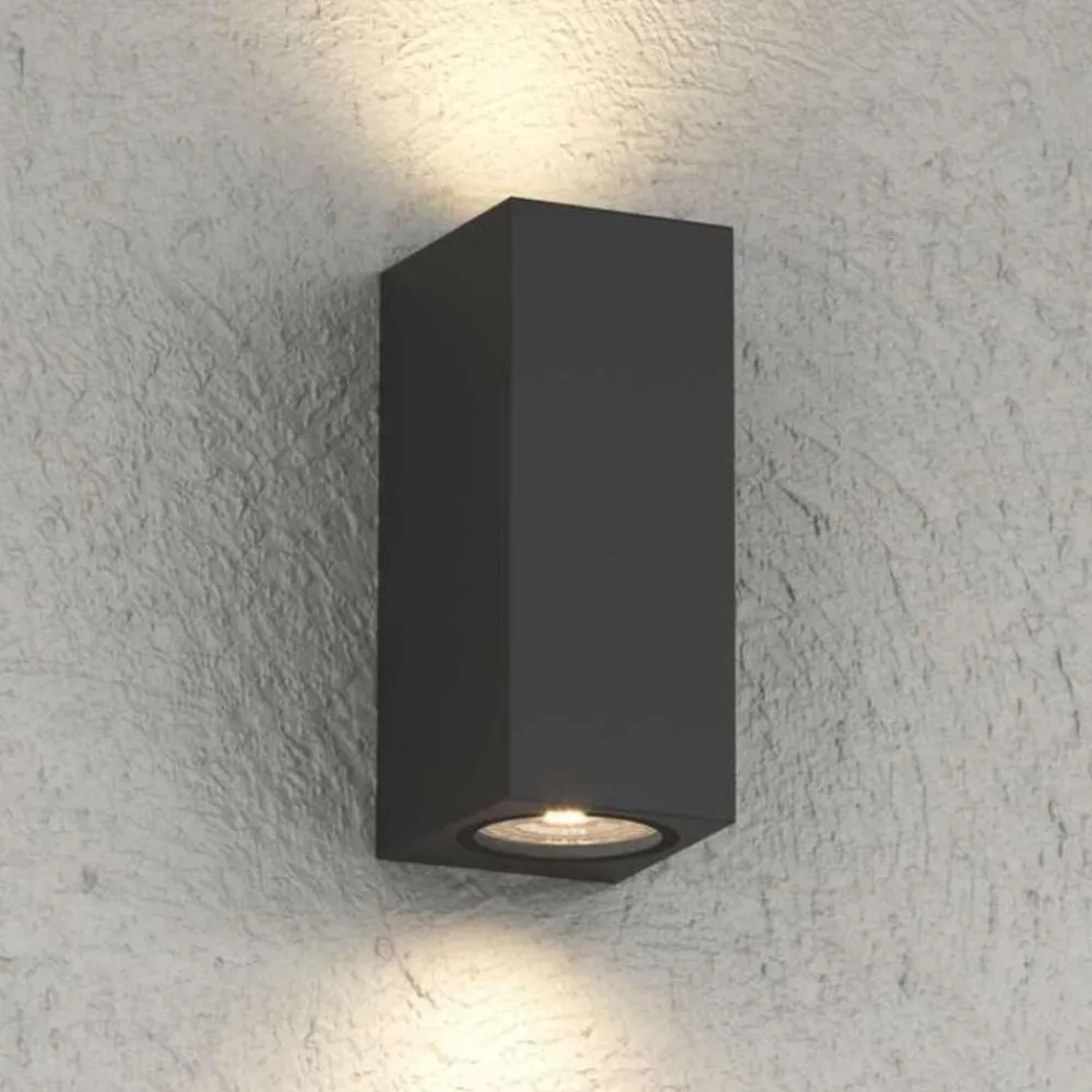 Applique Da Esterno-Top Light applique da esterno atene nera moderna ip65