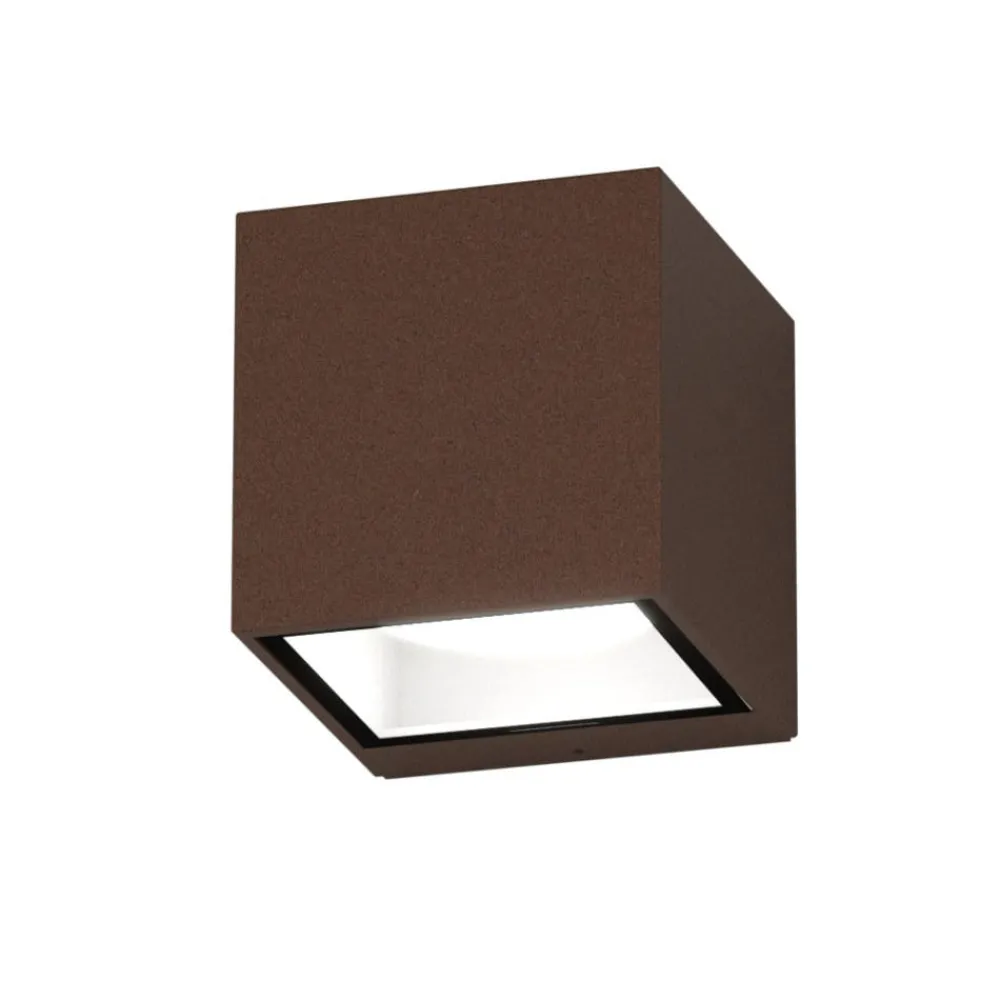 Applique Da Esterno-Top Light applique da esterno spa cubo corten moderna ip54