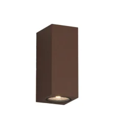 Applique Da Esterno-Top Light applique da esterno atene corten parallelepipedo moderno