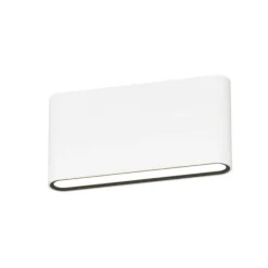 Applique Da Esterno-Top Light applique da esterno lima bianca rettangolare led 10w cct