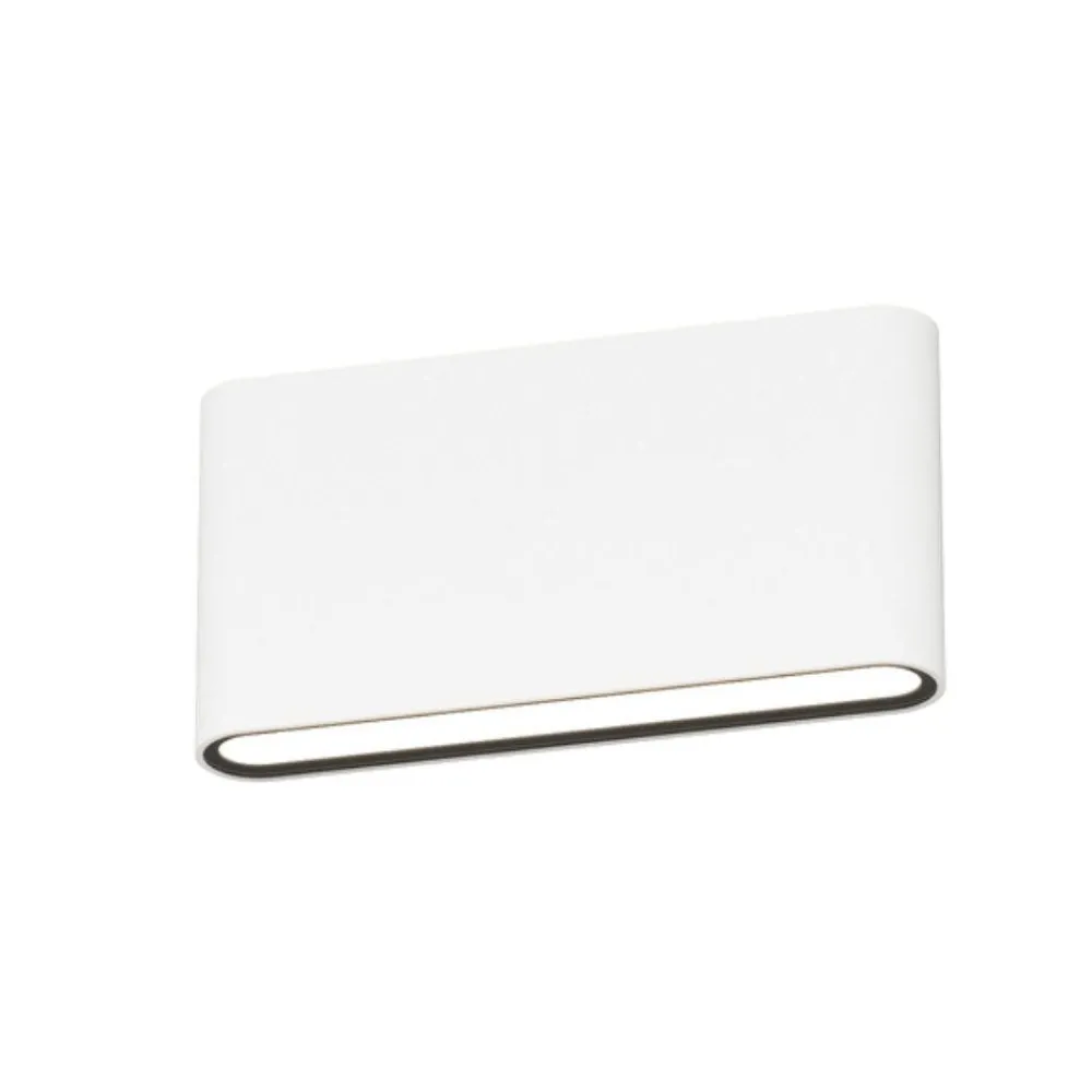 Applique Da Esterno-Top Light applique da esterno lima bianca rettangolare led 10w cct