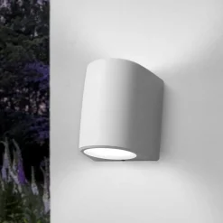 Applique Da Esterno-Top Light applique da esterno aosta bianca bi emissione ip55